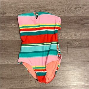 Aerie Colorful Striped One Piece Swimsuit